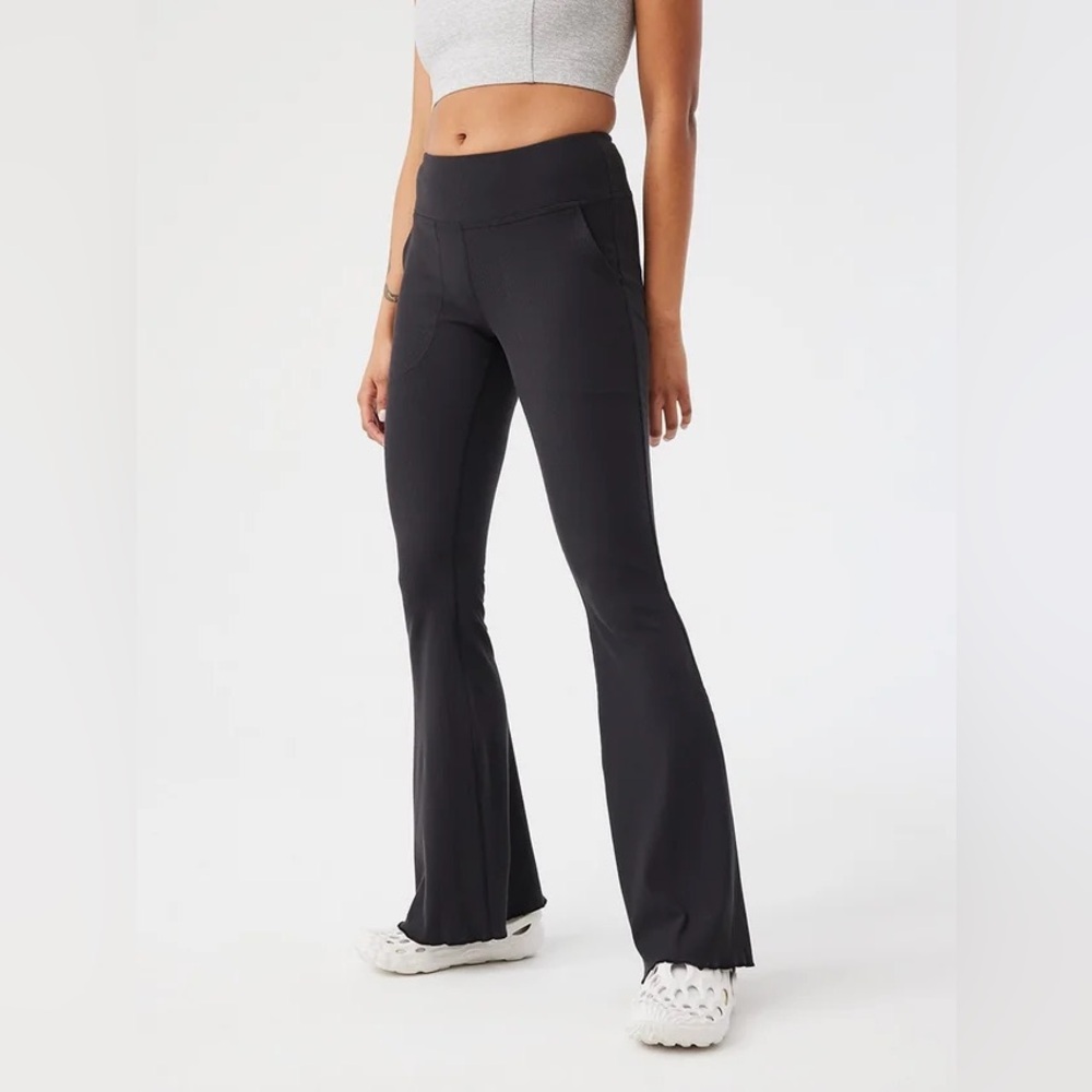 Outdoor Voices Black Flare Pants